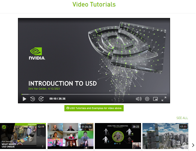USD Video Tutorials
